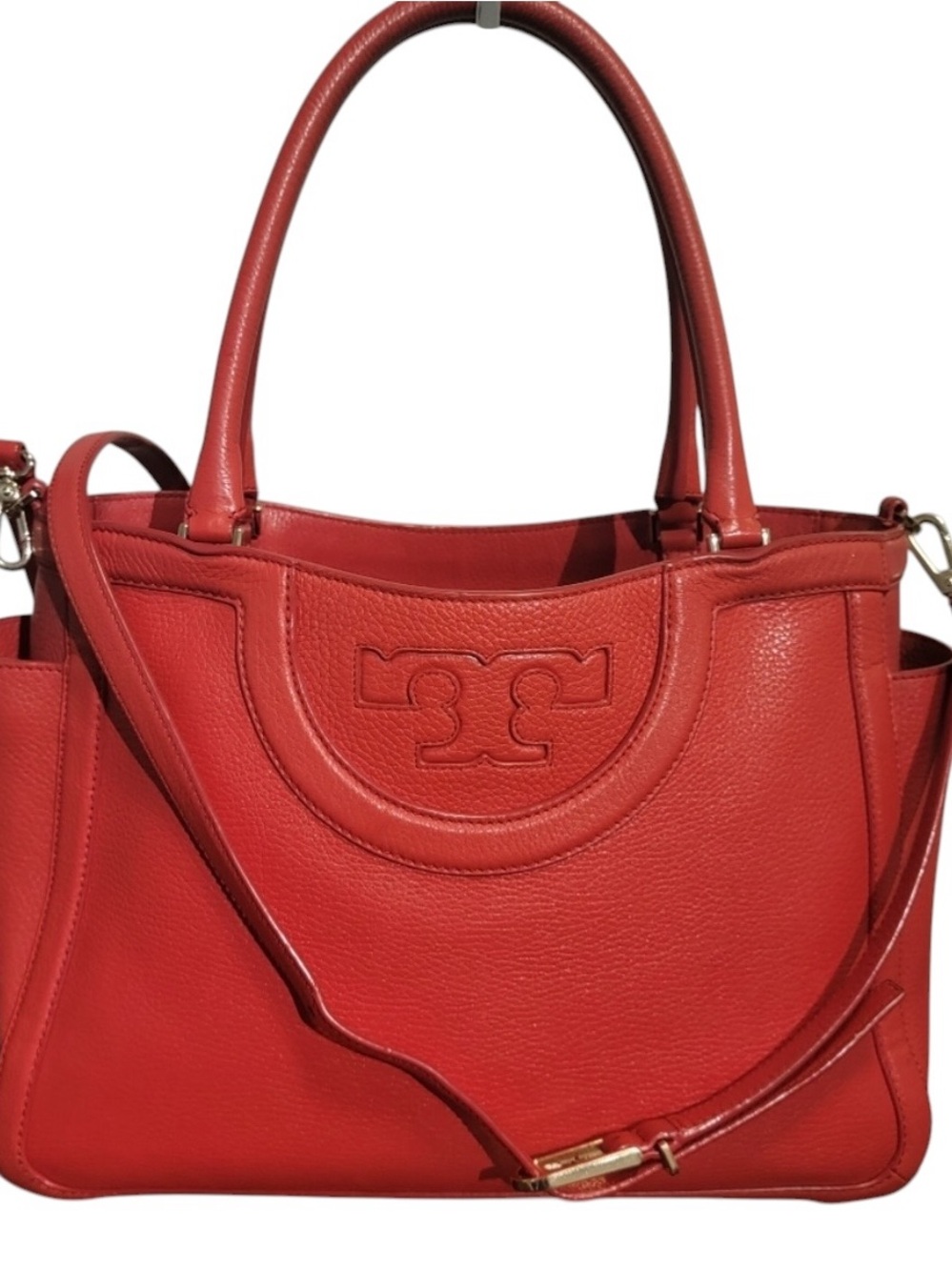 Tory Burch RED VERMILLION Leather Serif T
Satchel/Cross Body Bag